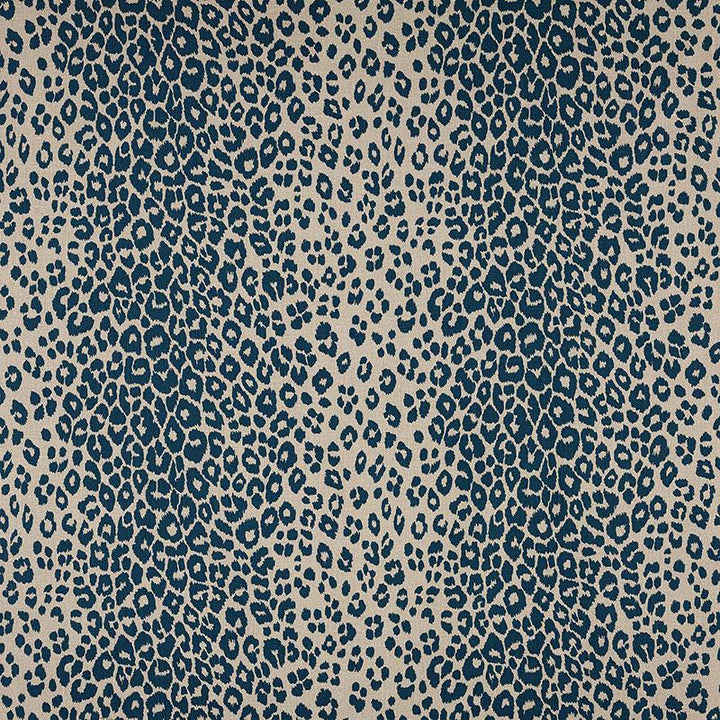 Iconic Leopard Ink/Natural 175724 by Schumacher Designer Fabric Schumacher Classics 26.5" - Swanky Fabrics -