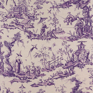 Shengyou Toile Iris 175801 by Schumacher Designer Fabric