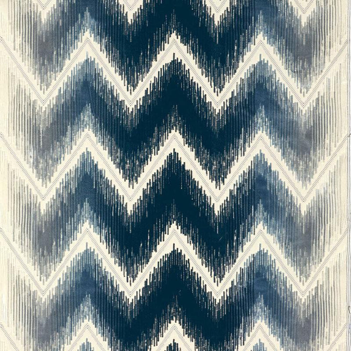 Shock Wave Midnight 54862 by Schumacher Designer Fabric 125Th Anniversary 25.25" - Swanky Fabrics -