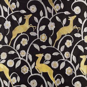 Les Gazelles Au Bois Noir 68910 by Schumacher Designer Fabric