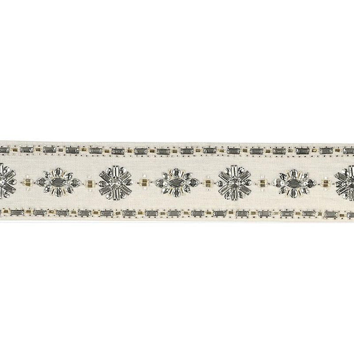 Wallis Tape Diamond 68960 by Schumacher Designer Trim 125Th Anniversary 3.75" - Swanky Fabrics -