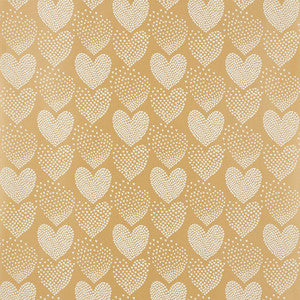 Heart Of Hearts Ivory & Gold 5008360 by Schumacher Designer Wallpaper