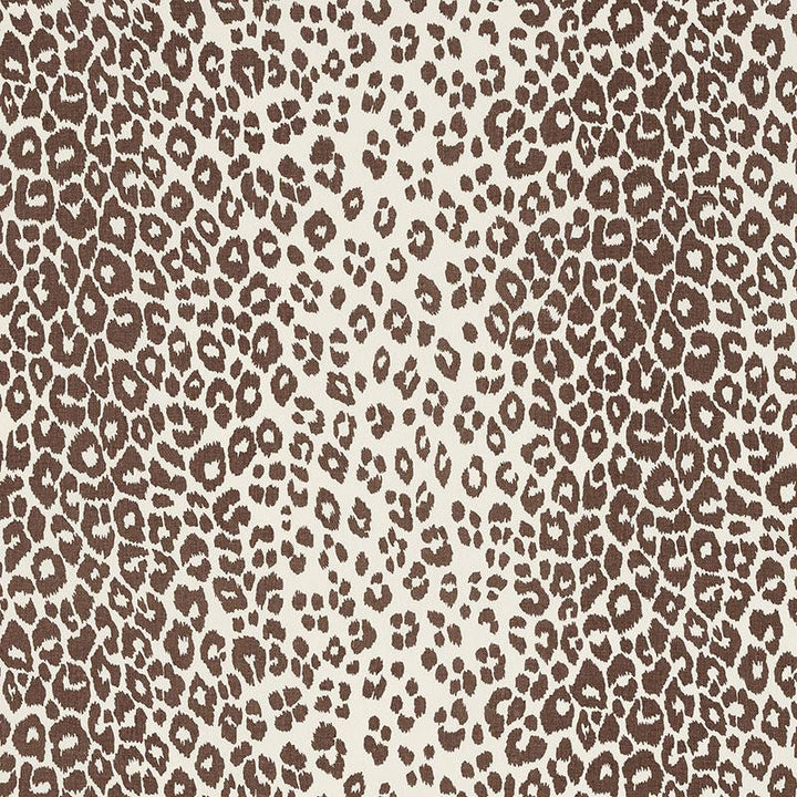 Iconic Leopard Brown 176450 by Schumacher Designer Fabric Schumacher Classics 26.5" - Swanky Fabrics -
