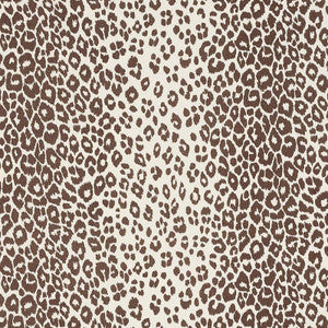 Iconic Leopard Brown 176450 by Schumacher Designer Fabric