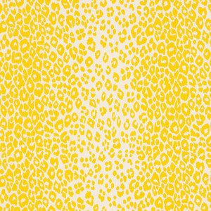 Iconic Leopard Yellow 176451 by Schumacher Designer Fabric