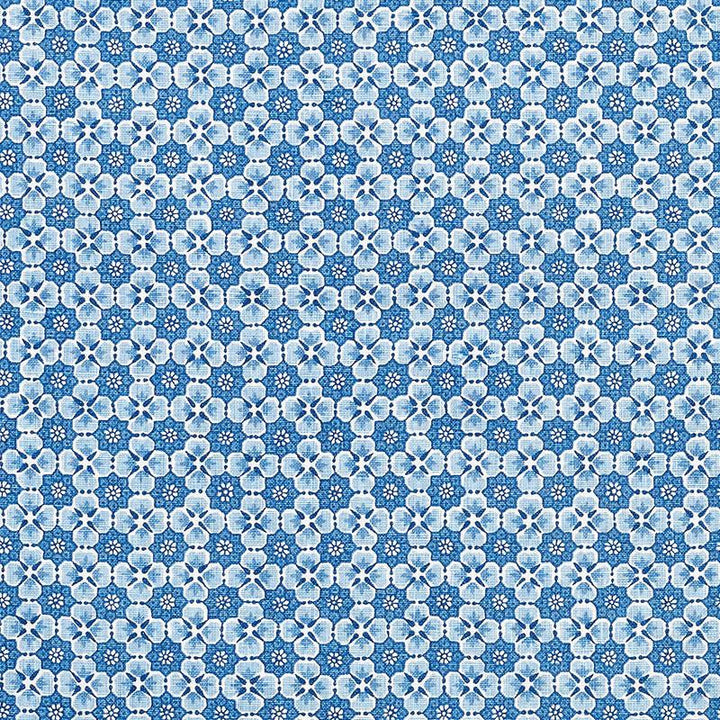 Palisades Floret Indigo 177600 by Schumacher Designer Fabric Mark D. Sikes 1.0" - Swanky Fabrics -