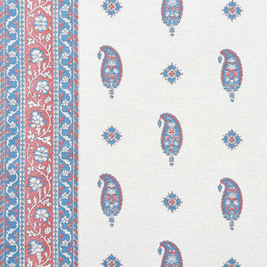 Ojai Paisley Red 177610 by Schumacher Designer Fabric