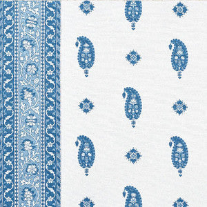 Ojai Paisley Indigo 177611 by Schumacher Designer Fabric