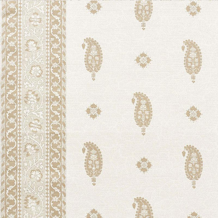 Ojai Paisley Neutral 177612 by Schumacher Designer Fabric Mark D. Sikes - Swanky Fabrics -