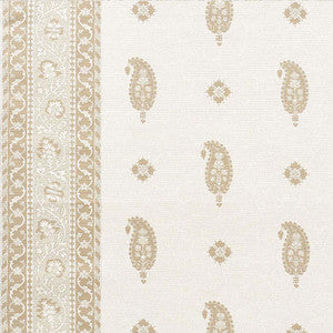 Ojai Paisley Neutral 177612 by Schumacher Designer Fabric