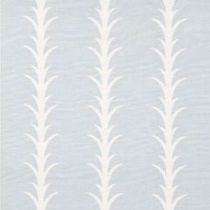 Acanthus Stripe Sky 177633 by Schumacher Designer Fabric