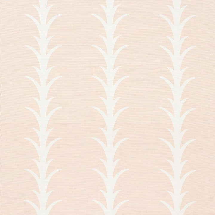 Acanthus Stripe Blush 177634 by Schumacher Designer Fabric Celerie Kemble 10.75" - Swanky Fabrics -