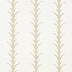Acanthus Stripe Sand 177630 by Schumacher Designer Fabric
