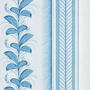 Hydrangea Drape Delft 5004454 by Schumacher Designer Wallpaper