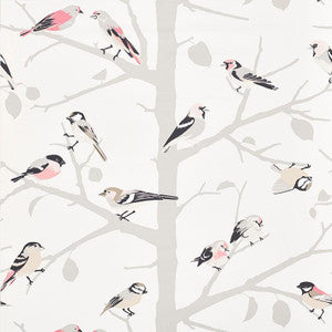 A-Twitter Blush 5005032 by Schumacher Designer Wallpaper