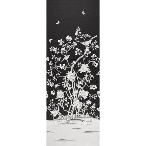 Chinois Palais Panel Noir 5007127 by Schumacher Designer Wallpaper