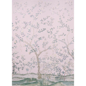 Madame De Pompadour Blush 5008542 by Schumacher Designer Wallpaper