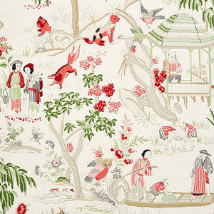Yangtze River Ivory 5009090 by Schumacher Designer Wallpaper