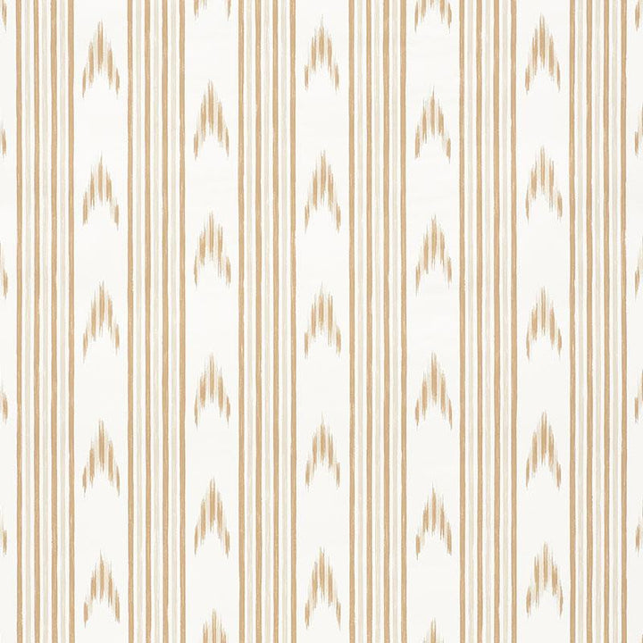 Santa Barbara Ikat Neutral 5009222 by Schumacher Designer Wallpaper Mark D. Sikes 27.0" - Swanky Fabrics -