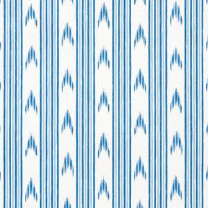 Santa Barbara Ikat Indigo 5009220 by Schumacher Designer Wallpaper