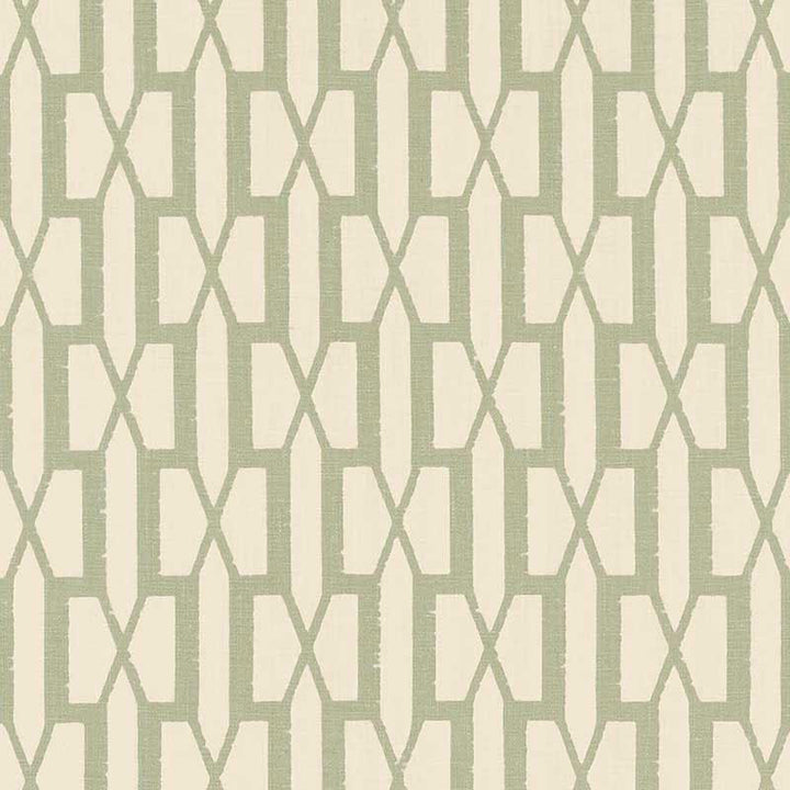 Belvedere Sage 176113 by Schumacher Designer Fabric Veere Grenney 2.88" - Swanky Fabrics -