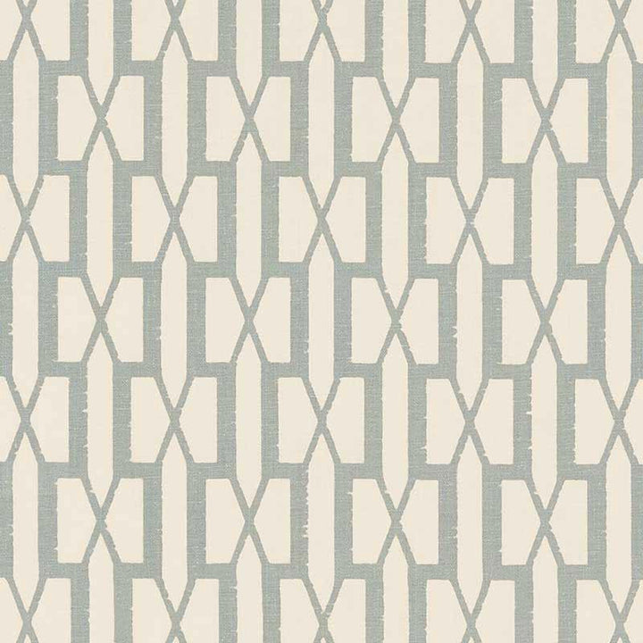 Belvedere Orpington Blue 176114 by Schumacher Designer Fabric Veere Grenney 2.88" - Swanky Fabrics -