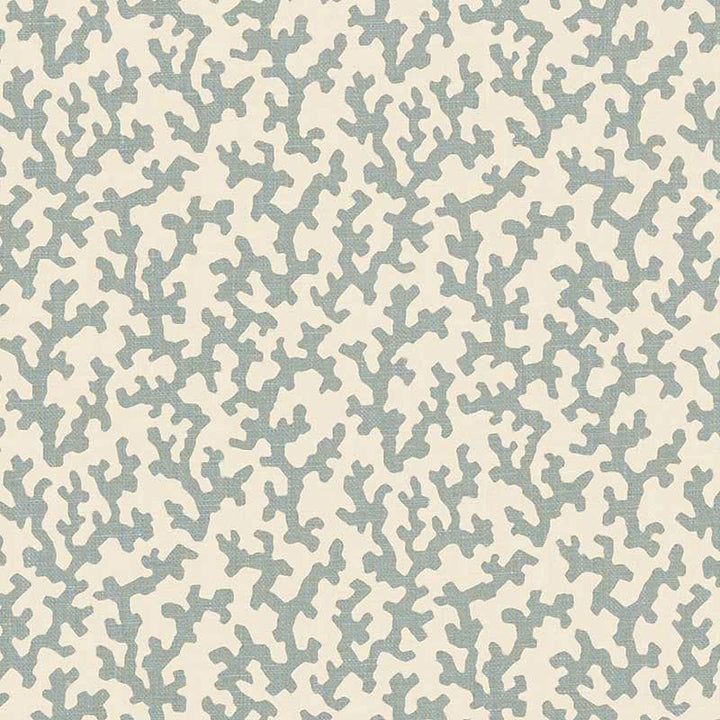 Folly Orpington Blue 176124 by Schumacher Designer Fabric Veere Grenney 4.38" - Swanky Fabrics -
