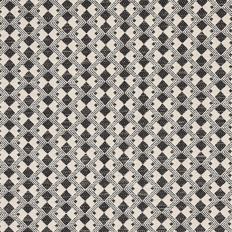 Huxley Vintage Black 69871 by Schumacher Designer Fabric Essentials: Small Scale Upholstery Fabrics 1.62" - Swanky Fabrics -