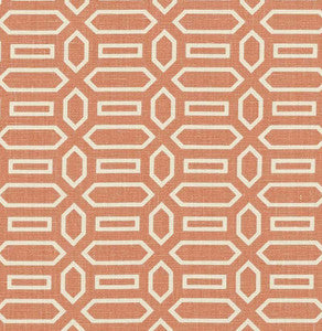 Pavilion Burnt Orange 176146 by Schumacher Designer Fabric