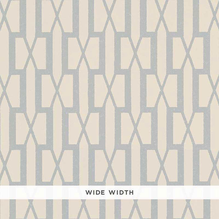 Belvedere Orpington Blue 5007994 by Schumacher Designer Wallpaper Veere Grenney 3.0" - Swanky Fabrics -