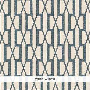 Belvedere Peacock Blue 5007995 by Schumacher Designer Wallpaper