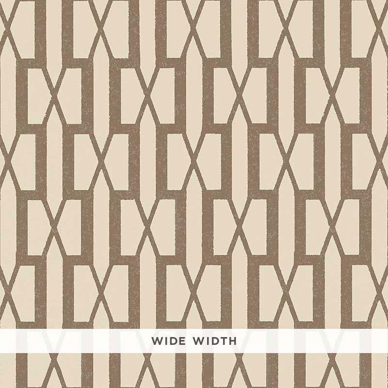 Belvedere Berber Brown 5007996 by Schumacher Designer Wallpaper Veere Grenney 3.0" - Swanky Fabrics -