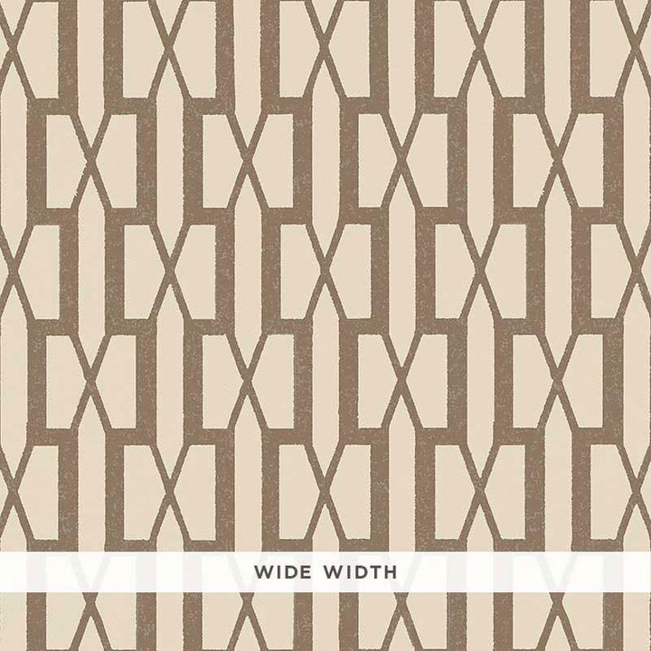 Belvedere Berber Brown 5007996 by Schumacher Designer Wallpaper Veere Grenney 3.0" - Swanky Fabrics -