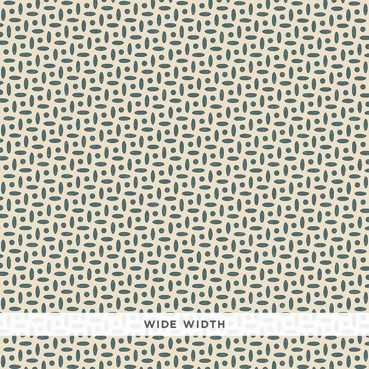 Berrydown Peacock Blue 5008025 by Schumacher Designer Wallpaper Veere Grenney 5.88" - Swanky Fabrics -