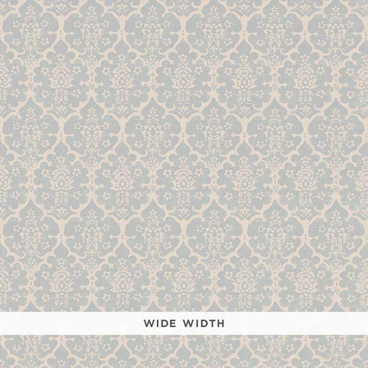 Burley Orpington Blue 5008034 by Schumacher Designer Wallpaper Veere Grenney 2.5" - Swanky Fabrics -