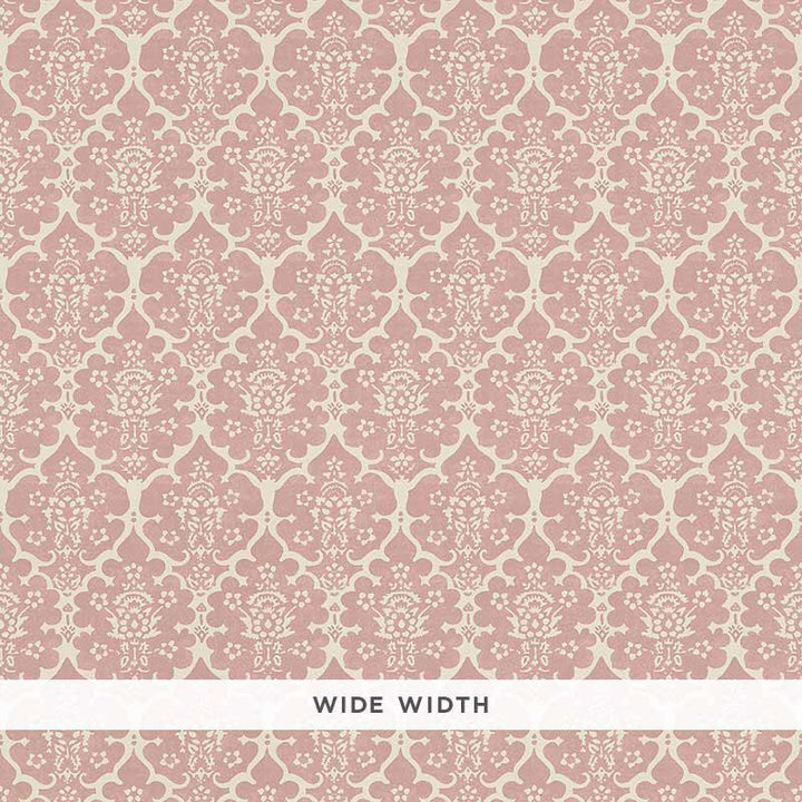 Burley Pink 5008031 by Schumacher Designer Wallpaper Veere Grenney 2.5" - Swanky Fabrics -
