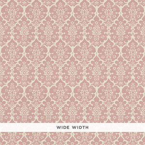 Burley Pink 5008031 by Schumacher Designer Wallpaper