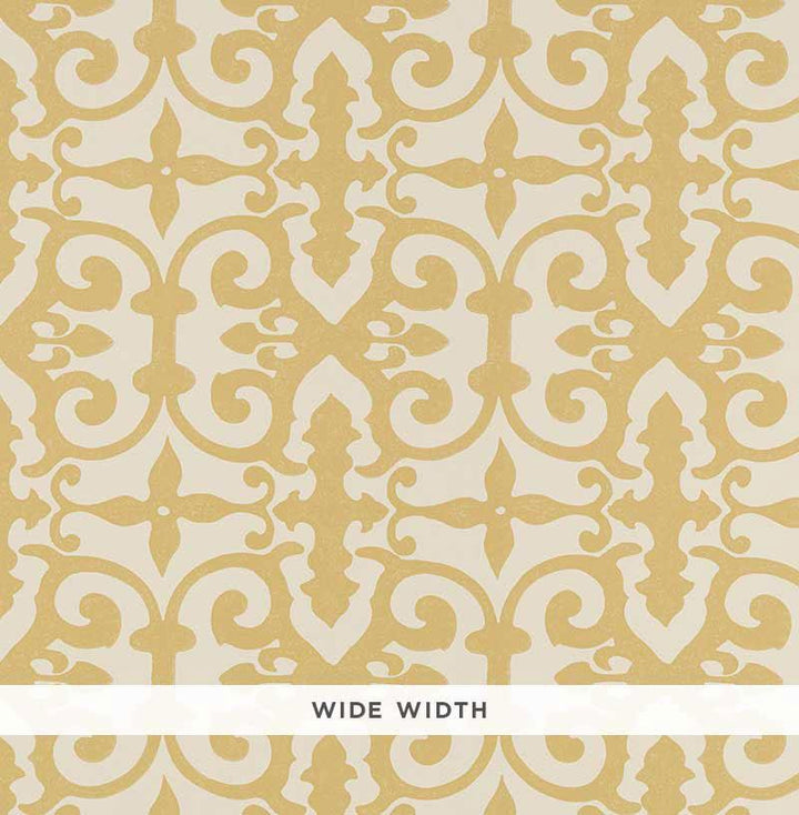 Ferne Park Straw 5008042 by Schumacher Designer Wallpaper Veere Grenney 10.25" - Swanky Fabrics -