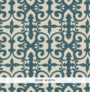 Ferne Park Peacock Blue 5008045 by Schumacher Designer Wallpaper