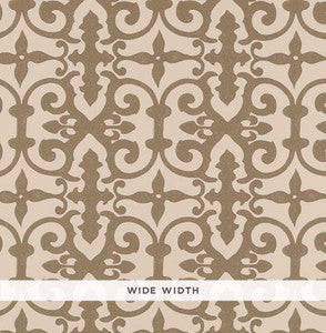 Ferne Park Berber Brown 5008046 by Schumacher Designer Wallpaper
