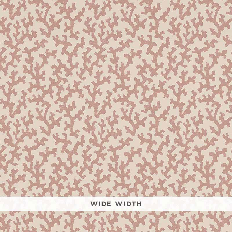 Folly Pink 5008001 by Schumacher Designer Wallpaper Veere Grenney 4.38" - Swanky Fabrics -