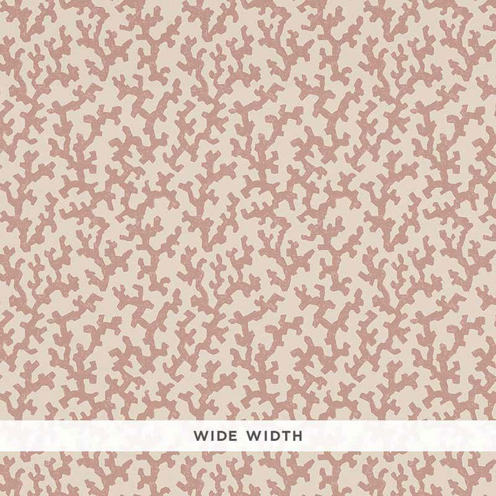 Folly Pink 5008001 by Schumacher Designer Wallpaper Veere Grenney 4.38" - Swanky Fabrics -