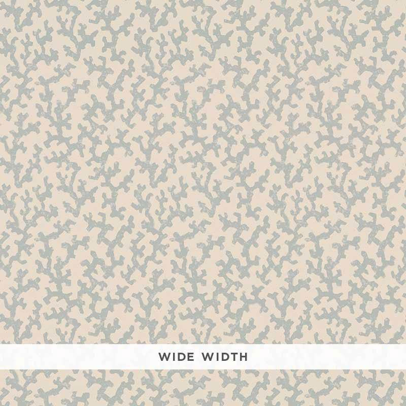 Folly Orpington Blue 5008004 by Schumacher Designer Wallpaper Veere Grenney 4.38" - Swanky Fabrics -