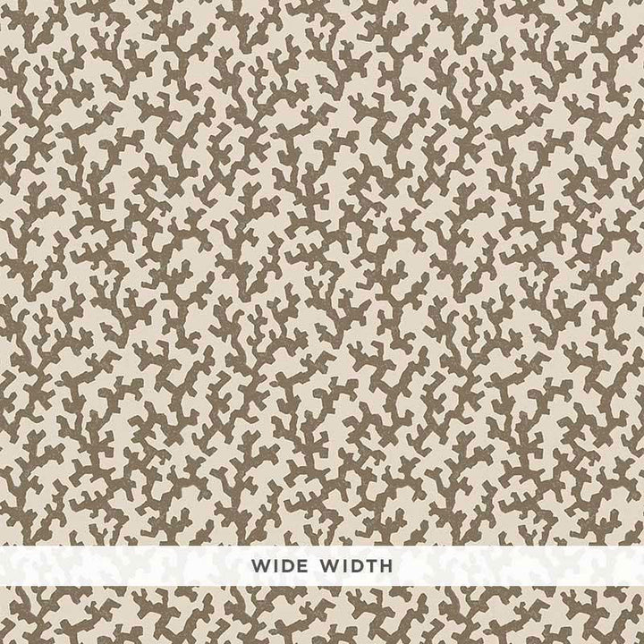 Folly Berber Brown 5008006 by Schumacher Designer Wallpaper Veere Grenney 4.38" - Swanky Fabrics -