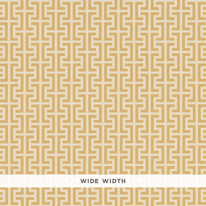 Temple Straw 5008052 by Schumacher Designer Wallpaper Veere Grenney 4.75" - Swanky Fabrics -