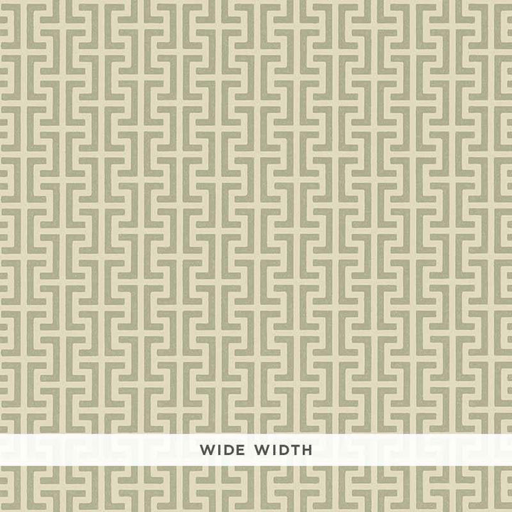 Temple Sage 5008053 by Schumacher Designer Wallpaper Veere Grenney 4.5" - Swanky Fabrics -