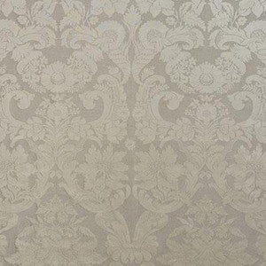 Alento Damasco Pewter 71521 by Schumacher Designer Fabric