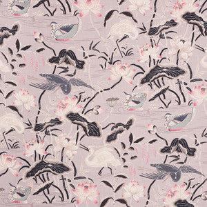 Lotus Garden Lilac 172937 by Schumacher Designer Fabric