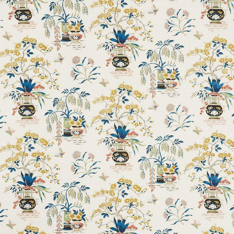 Ming Vase Multi 176732 by Schumacher Designer Fabric Schumacher Classics Ii 18.0" - Swanky Fabrics -