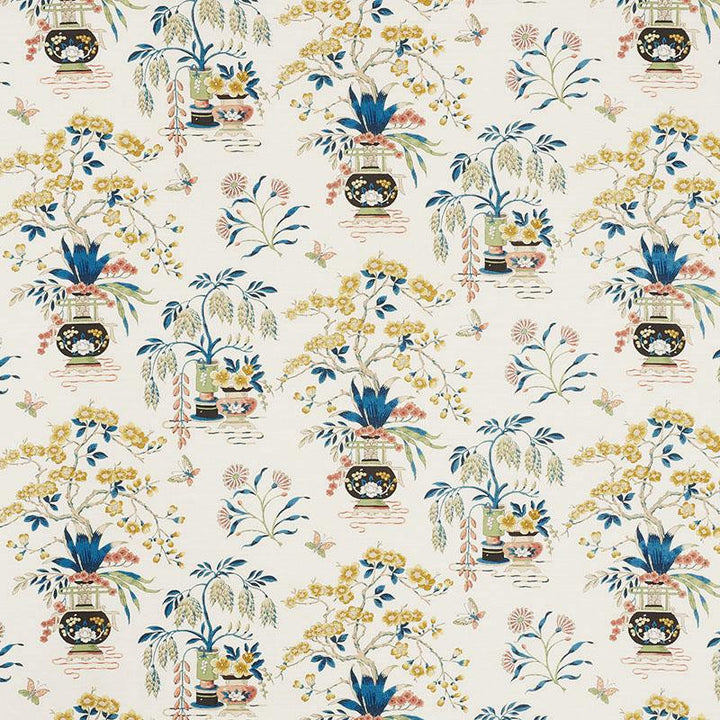 Ming Vase Multi 176732 by Schumacher Designer Fabric Schumacher Classics Ii 18.0" - Swanky Fabrics -